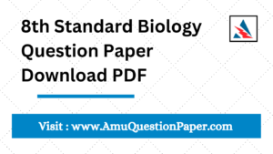 8th Standard Biology Question Paper
