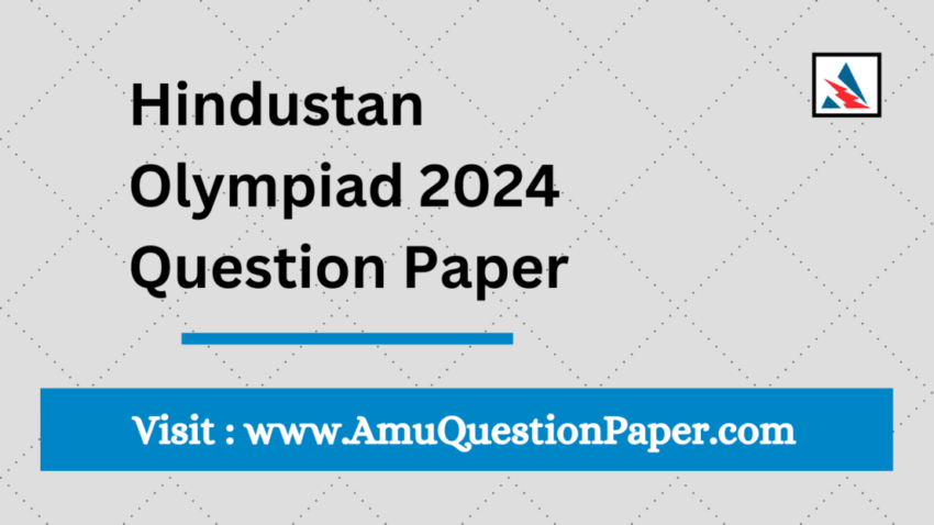 Hindustan Olympiad 2024 Question Paper Class 6